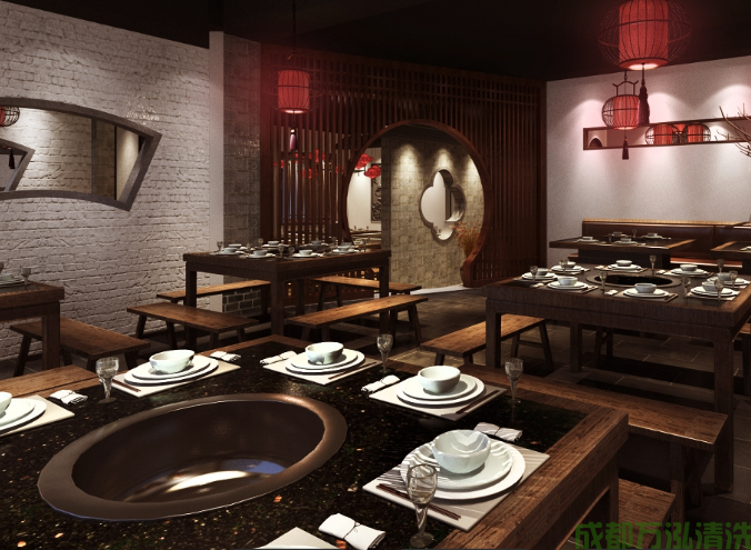 2025年9月06日宜宾某大型火锅店厨房油烟机和烟道清洗案例